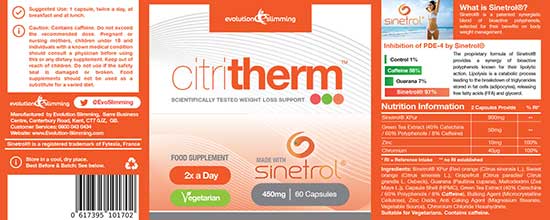 Citritherm ingredients